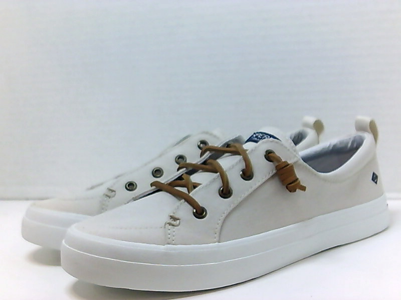 Sperry Womens Crest Vibe Canvas Low Top Lace Up Fashion Sneakers, Oat ...