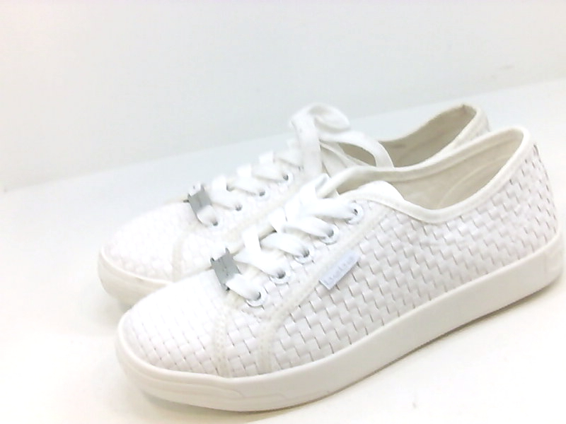 Bebe Womens dorey Leather Low Top Lace Up Fashion Sneakers, White, Size ...