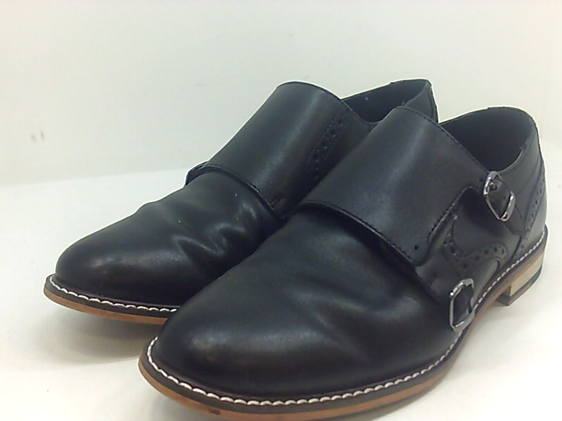 Bar III Mens Jesse Leather Slip On Dress Oxfords, Black