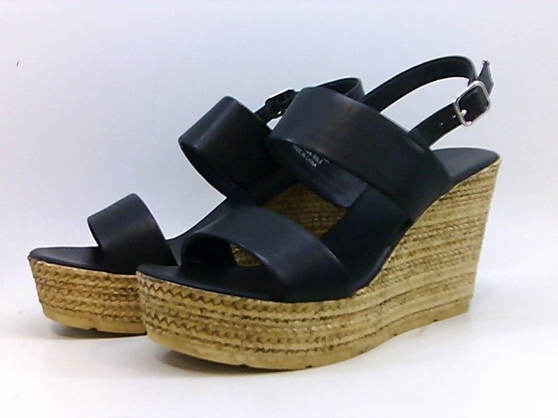 Zigi Soho Womens Alexys Platform Wedge Sandals Leather Open Toe, Black ...