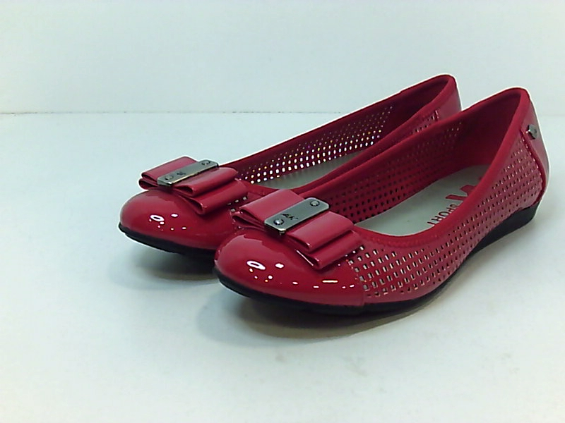 anne klein red flats