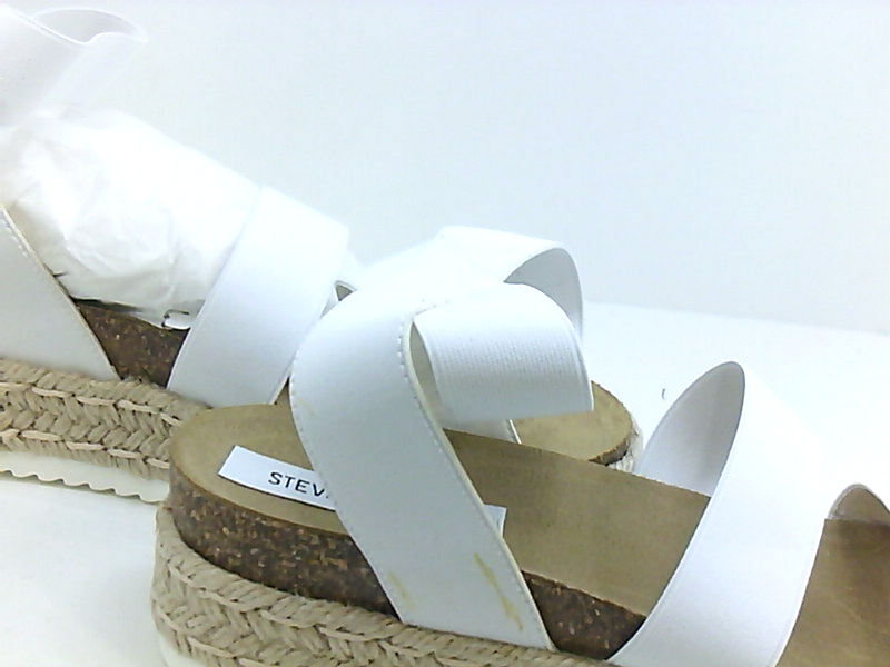 Steve Madden Womens Kimmie Open Toe Casual Espadrille Sandals, White, Size 8.0 Y | eBay