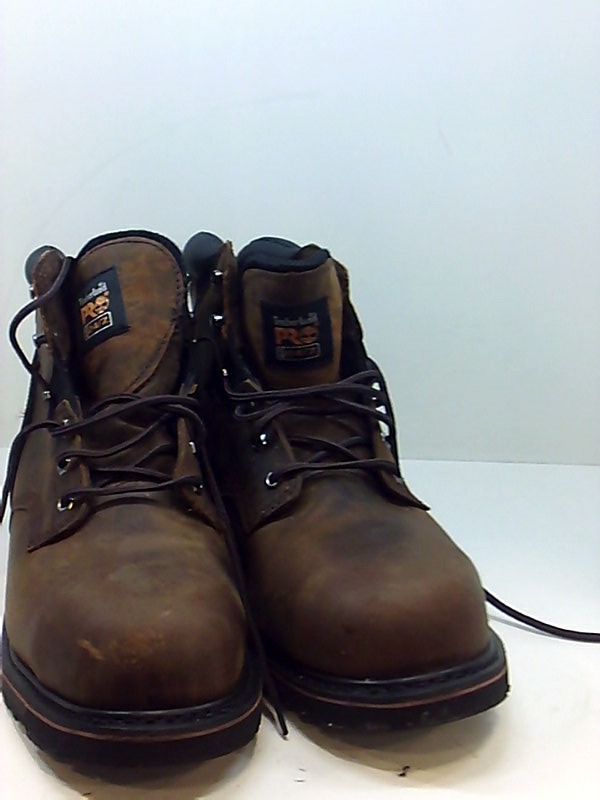 Timberland Mens Pit Boss Leather Steel toe Lace Up Safety, Brown, Size ...