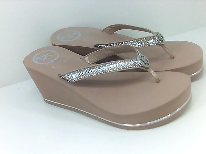 GUESS Women's SYBELL Flip-Flop Gold 8 M US, Tan, Size 8.0 pZAX | eBay