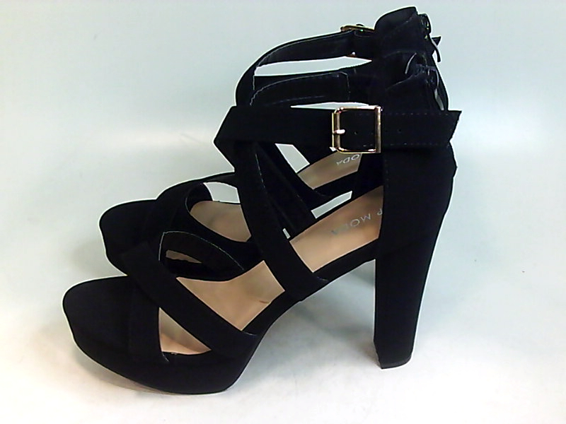 Top Moda Brand Women's Shoes Lovely-86 Open Toe Formal Strappy, Black ...