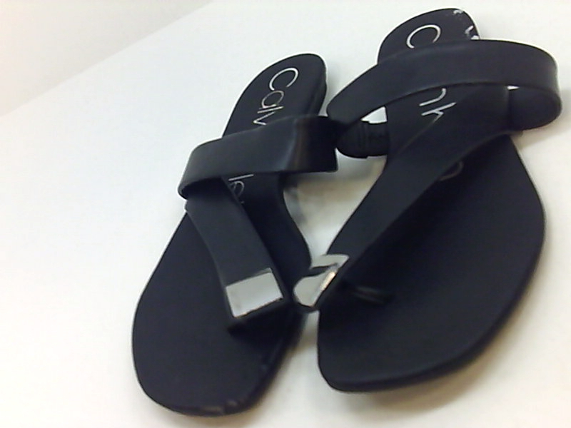 calvin klein saurin flat sandals