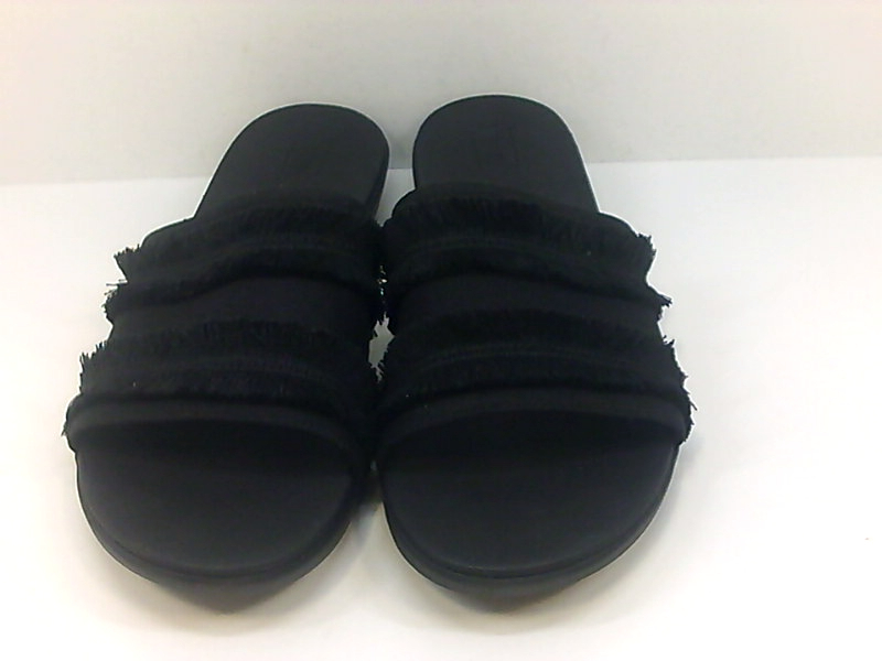 FitFlop Women's Shoes Sola fringe Open Toe Casual Slide Sandals, Black, Size 9.0 | eBay