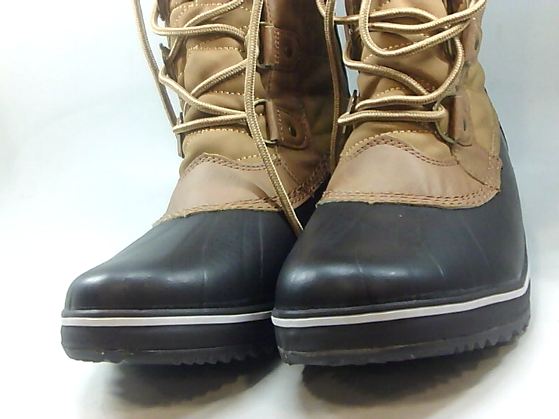 tan mid calf length boots