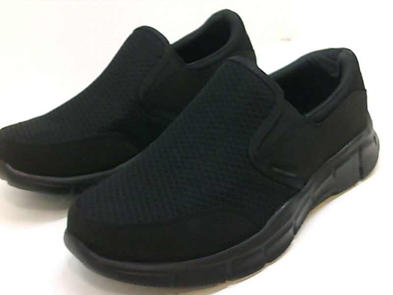 Skechers Mens Mind Game Suede Round Toe Slip On Shoes, Black, Size 8.5 ...