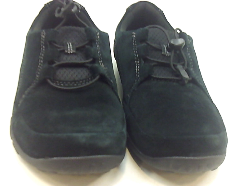 CLARKS Women's Haley Rhea Sneaker, Black Suede, Size 8.0 pOa9 ...