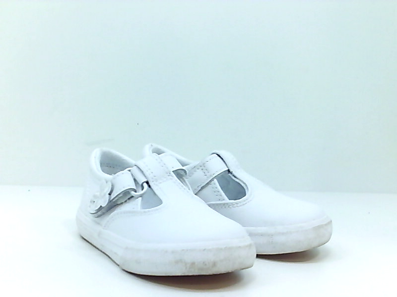 Keds Girls Daphne Leather Low Top Fashion Sneaker, White, Size 6.0 8BmM ...