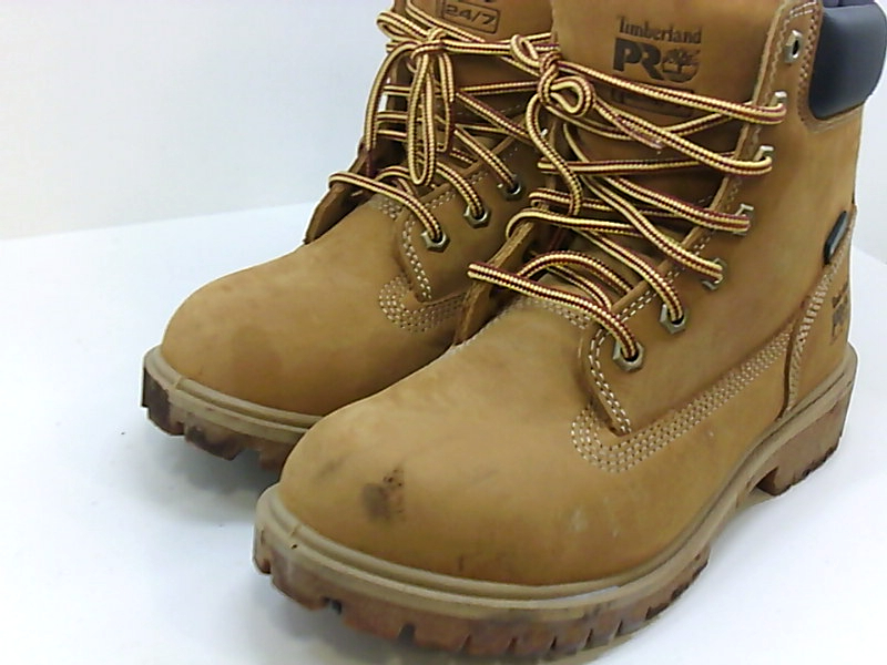 Timberland Womens PRO Closed Toe Ankle Combat Boots, Brown, Size 8.0