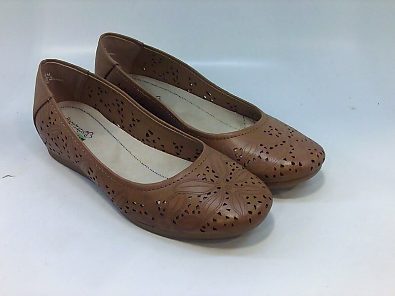 round toe ballerina flats