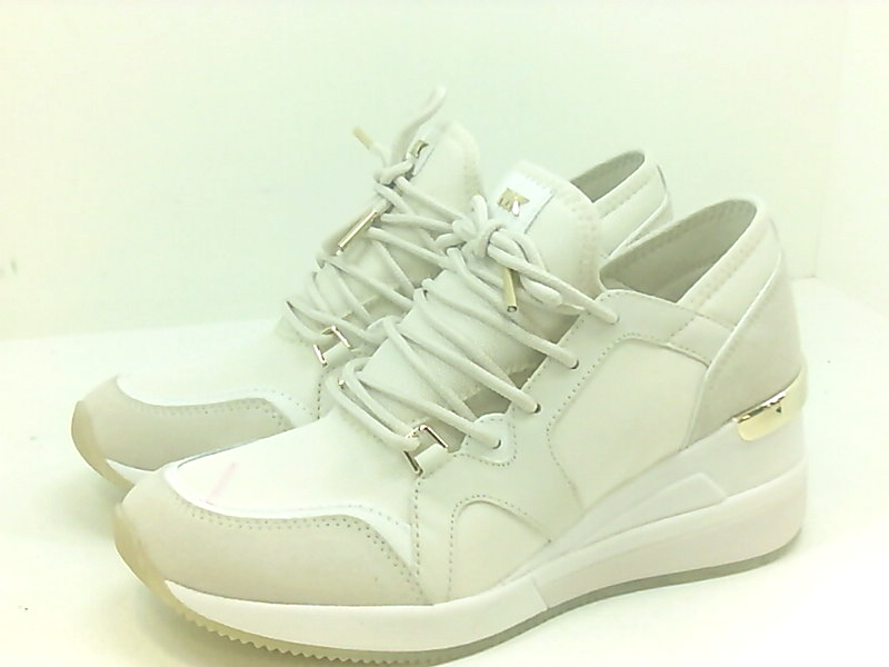 MICHAEL Michael Kors Liv Trainer (Cream) Women's Shoes, Beige, Size 7.0 ...