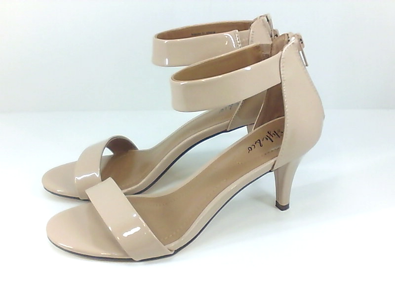 nude closed toe flats