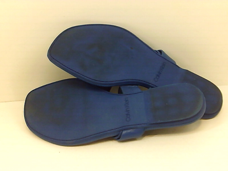 calvin klein saurin flat sandals