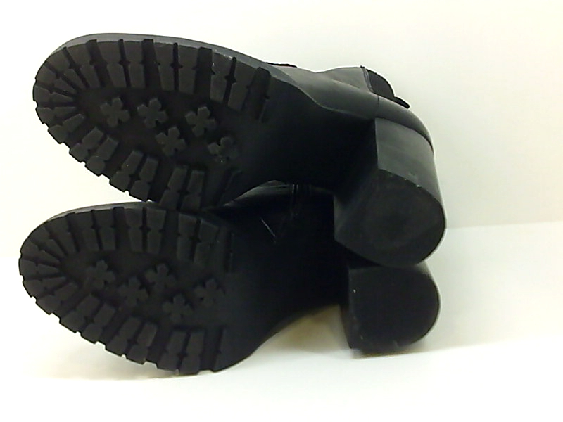 steve madden latch black leather boots