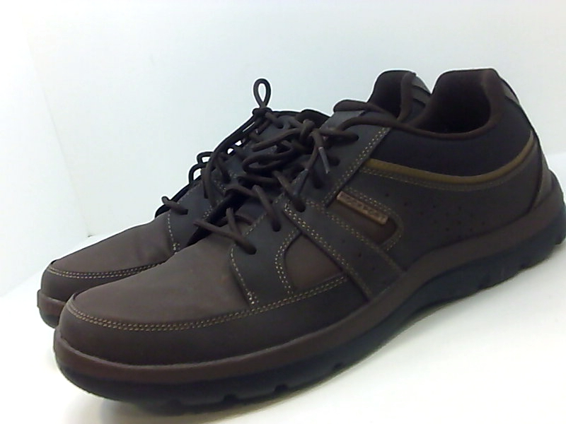 Rockport Men's Get Your Kicks Blucher Fashion Sneaker, Brown, Size 14.0 ...