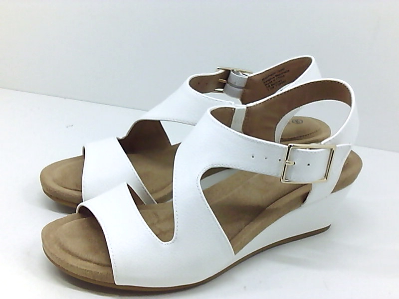 Giani Bernini Womens Belinaa Open Toe Casual Slingback Sandals, White ...