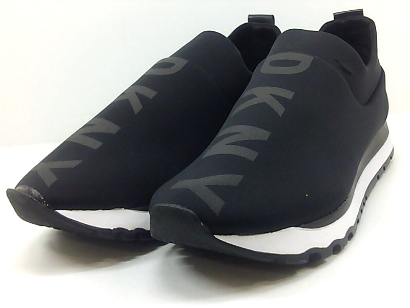 DKNY Womens Jadyn Fabric Low Top Slip On Fashion Sneakers, Black, Size ...