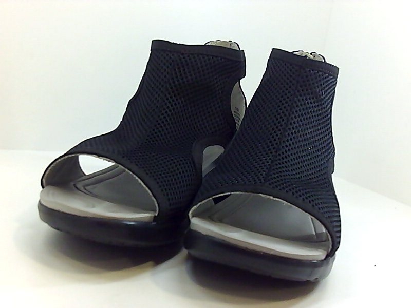 Jambu Womens Nadine Fabric Open Toe Casual Slide Sandals, Black, Size 9.5 WTbK | eBay