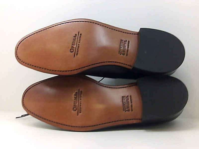 Johnston & Murphy Mens Melton Leather Lace Up Dress, Black Calfskin