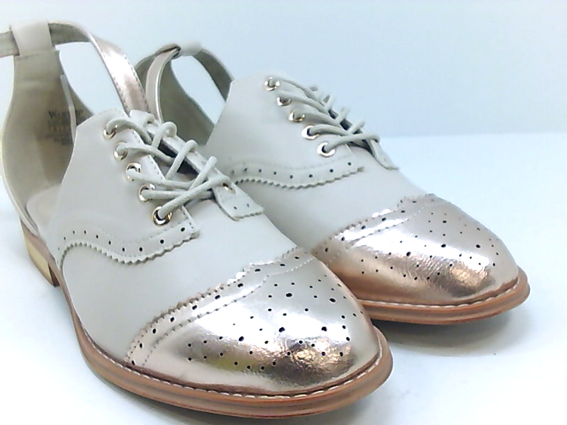 Wanted Shoes Womens Cherub Cap Toe Ankle Strap Oxfords