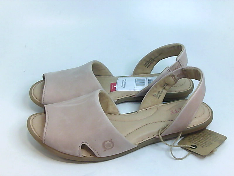 Born Womens KIBBEE Leather Peep Toe Beach Sport Sandals, Pink 1, Size 7.0 43cl 192466107956 | eBay