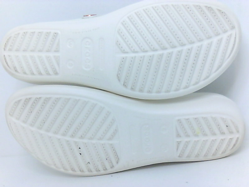 Crocs Women's Sanrah Diamante Wedge Flip, Oyster/Rose Gold, Size 9.0 cOGv | eBay