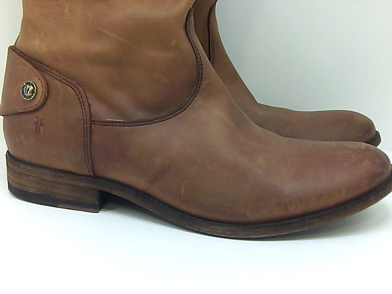 frye melissa button back zip leather boot