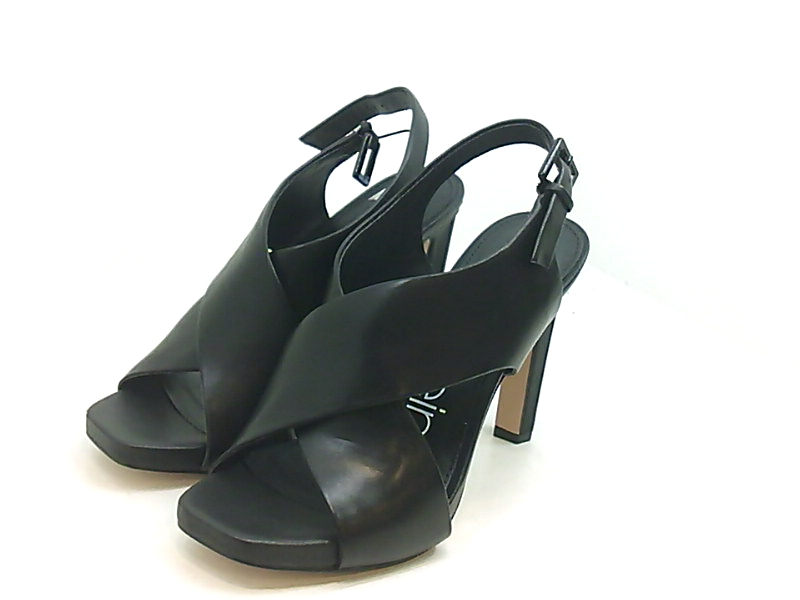 women's black calvin klein heels