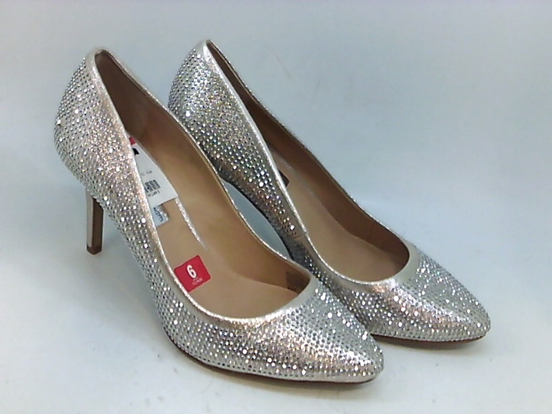 rhinestone pointed toe pumps