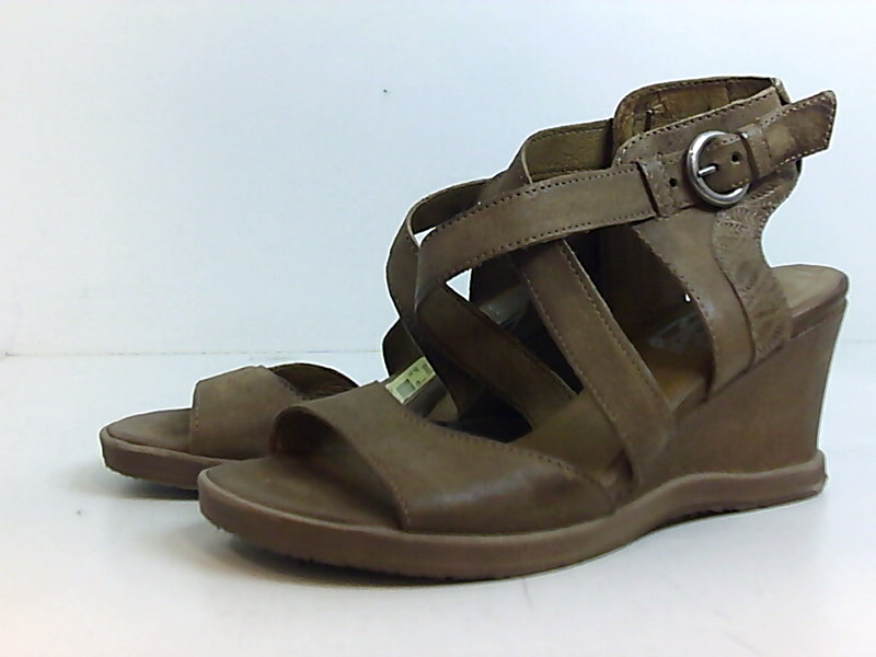 Miz Mooz Womens Braden Leather Open Toe Casual Platform Sandals, Dust ...