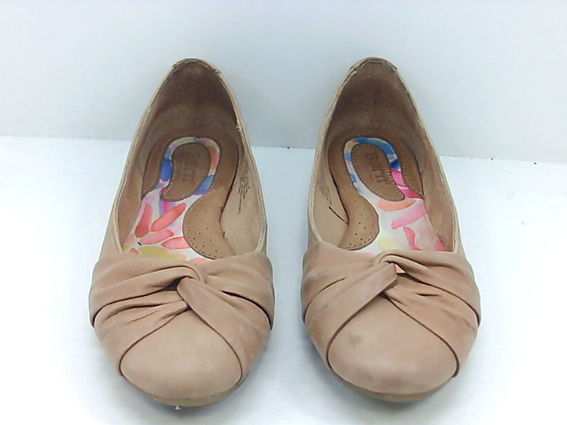 born leather ballet flats