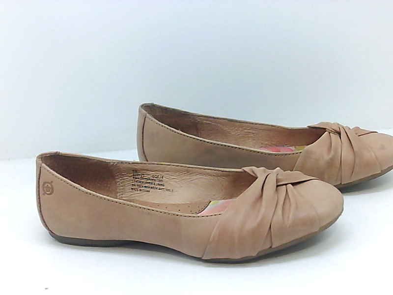 born leather ballet flats