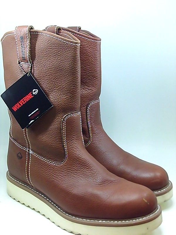 wolverine men's moc toe wedge work boots