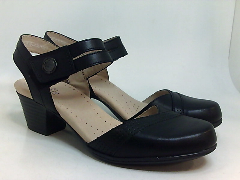 Clarks Womens Valarie Rally Leather Closed Toe Casual Black Leather Size 90 H Ebay 0951