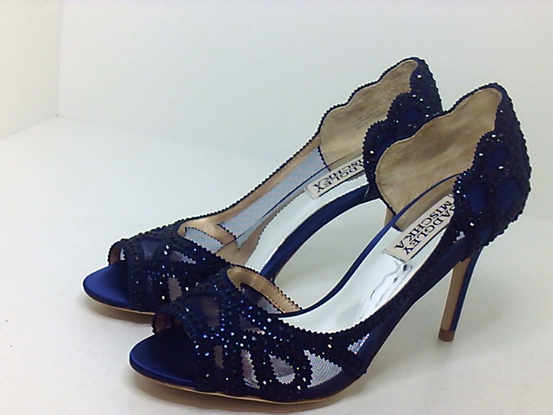 badgley mischka blue flats
