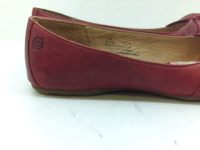 born leather ballet flats