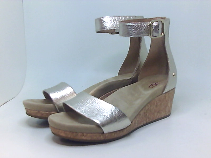 ugg zoe ii metallic wedge