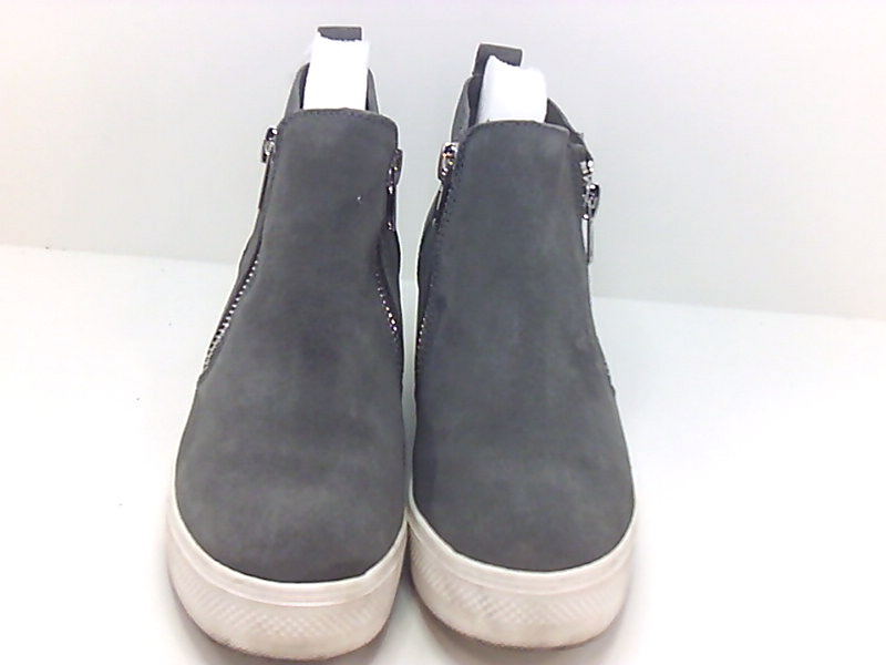 wedgie grey suede
