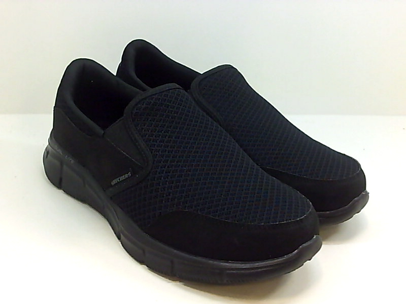 Skechers Mens Mind Game Suede Round Toe Slip On Shoes, Black, Size 8.5 ...