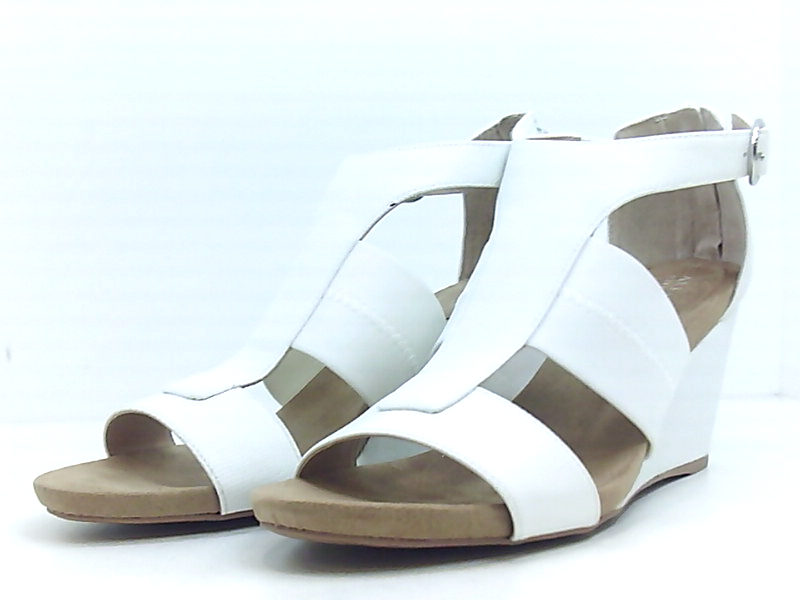 Alfani Womens Pearrl Open Toe Casual Strappy Sandals, White, Size 9.5 9lUG | eBay
