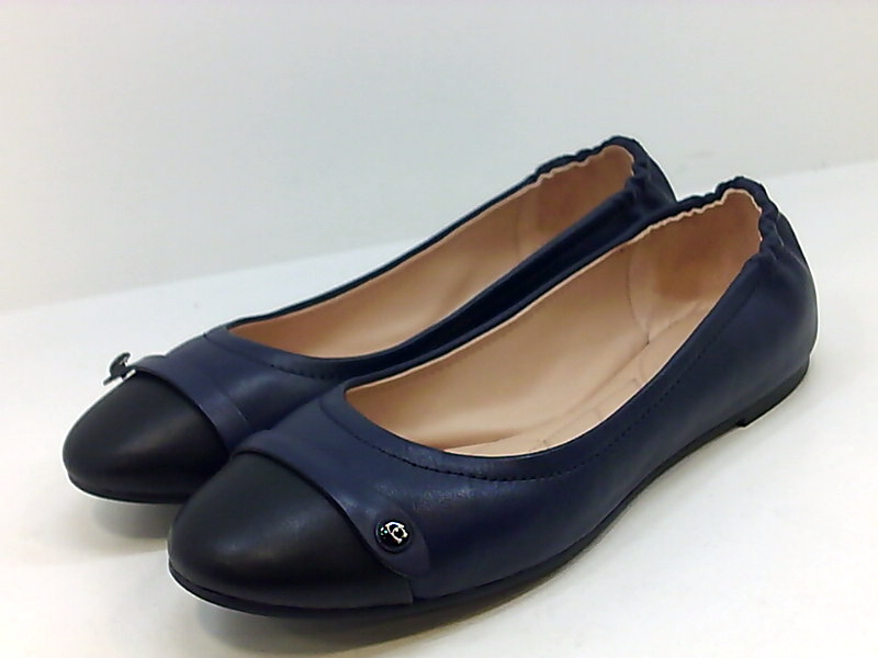 Coach Womens Brandi Leather Cap Toe Ballet Flats, Black, Size 9.0 W0rS ...