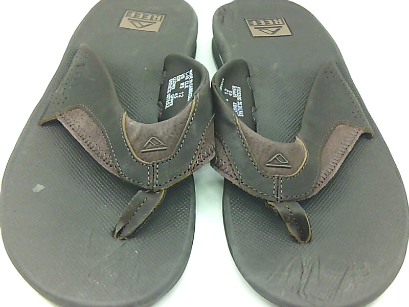 Reef Men's Leather Fanning Sandal, Brown, Size 12.0 WthJ | eBay
