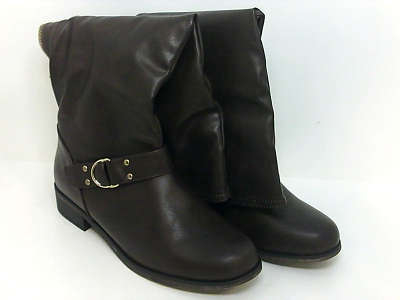 round toe knee high boots