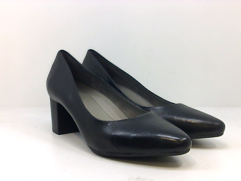 Aerosoles Womens Silver Star Closed Toe Classic Pumps, Black Leather, Size 9.0 m | eBay