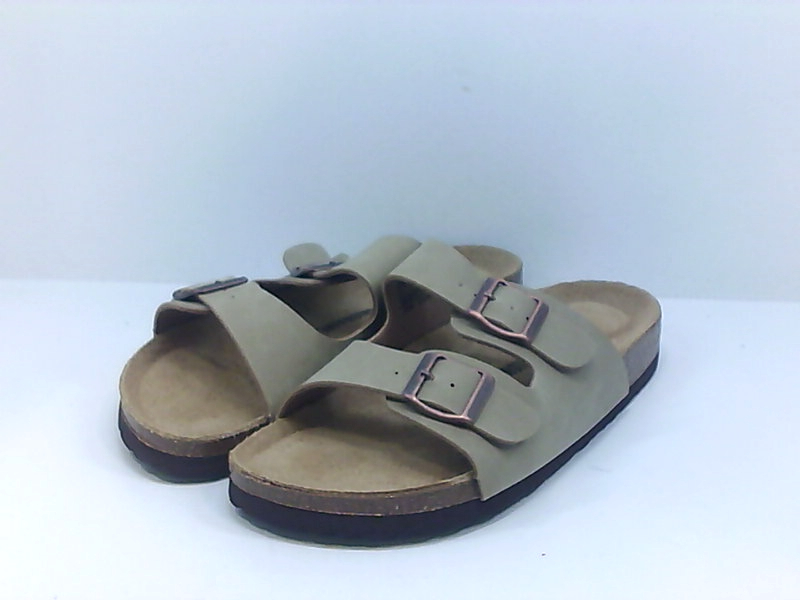 CUSHIONAIRE Women's Lane Cork Footbed Sandal with -Comfort, Taupe, Size ...