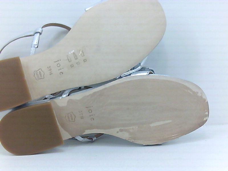 Joie Women's Shoes Parthena Peep Toe Casual Slingback Sandals, Silver ...