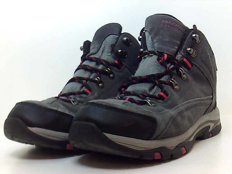 skechers grey suede boots